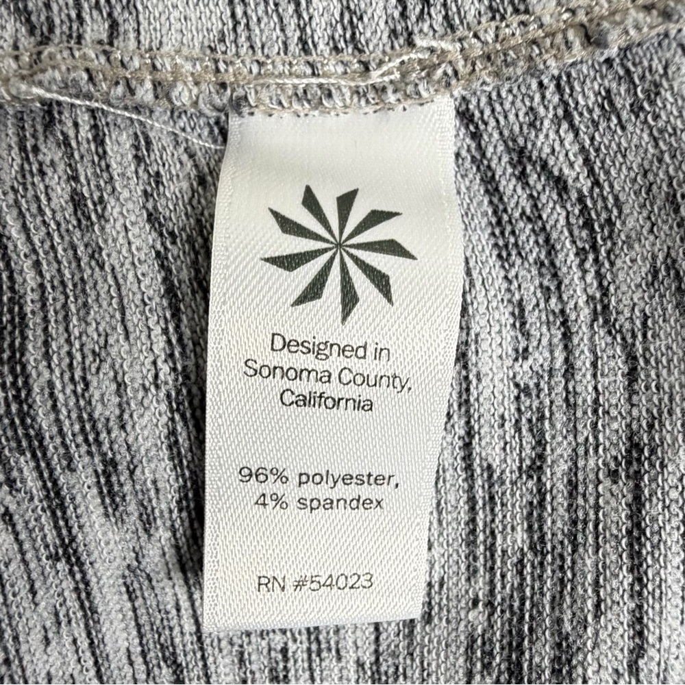 Athleta Blissful Hooded Poncho Sweatshirt Grey Heathered - Picture 7 of 7
